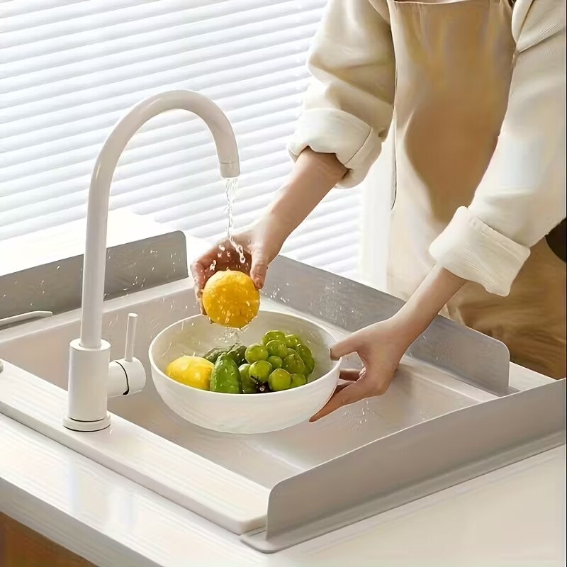 Anti-Splash Sink Guard for Kitchen Countertop (Assorted Colors)