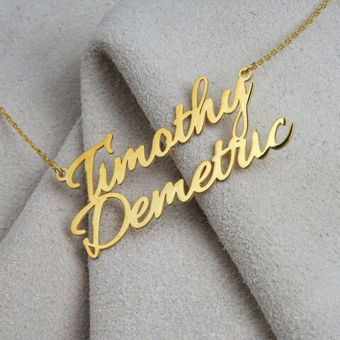 Lyba Classic Couple Name Necklace
