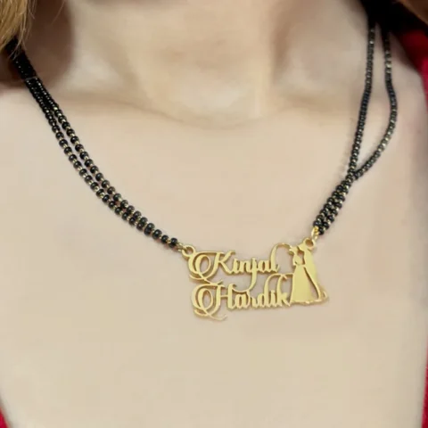 Lyba Boy Girl Couple Name Necklace