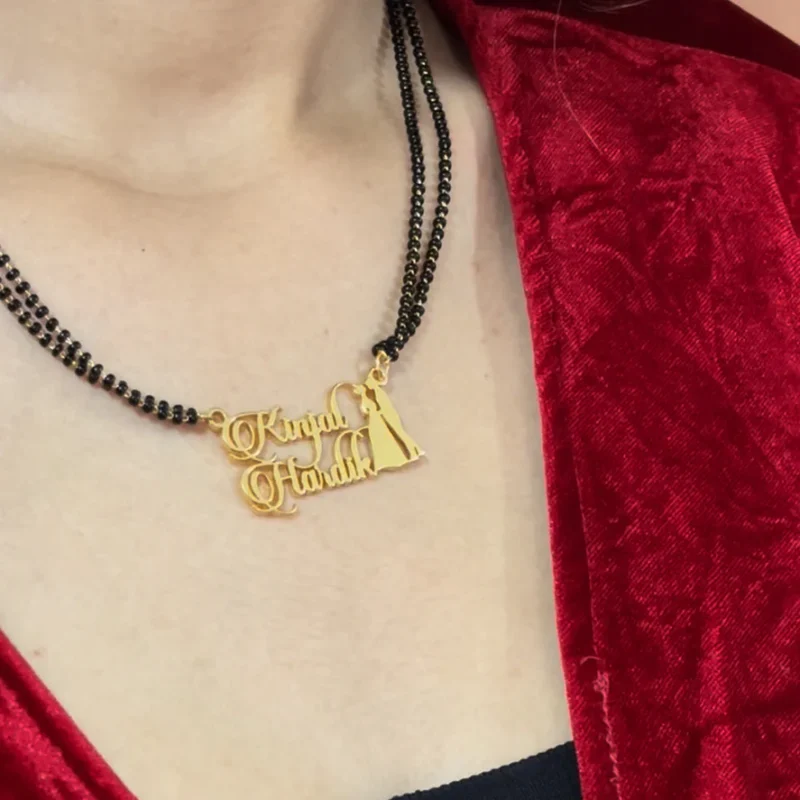 Lyba Boy Girl Couple Name Necklace