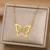 Lyba Butterfly Custom Name Necklace