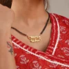 Lyba Double Heart Name Necklace