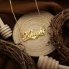Lyba Bottom Heart Style Name Necklace