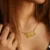 Lyba Butterfly Double Name Necklace