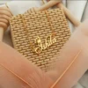 Lyba Candlescript Crown Style Name Necklace