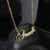Lyba Gold Plated Beautiful Butterfly Name Necklace