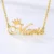 Lyba Gold Plated Crown Name Necklace