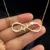 Lyba Gold Plated Infinity Single Name Necklace