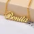 Lyba Gold Plated Simple Name Necklace