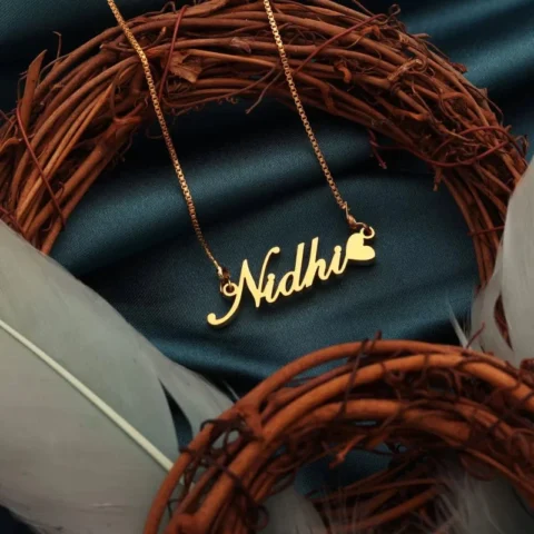 Lyba Heart Style Name Necklace