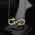 Lyba Infinity Butterfly Name Pendant