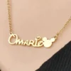 Lyba Mickey Name Necklace