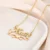 Lyba Personalised Single Name Necklace – Ribbon & Hearts Custom Cute Unique Jewellery Gift
