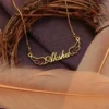 Lyba Wings Style Name Necklace