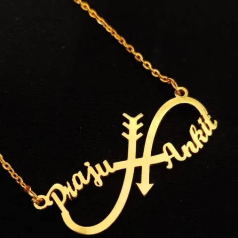 Lyba Arrow Infinity Name Necklace
