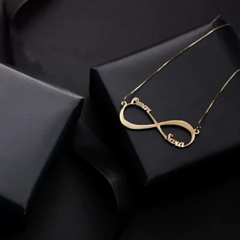 Lyba Infinite Couple Name Necklace