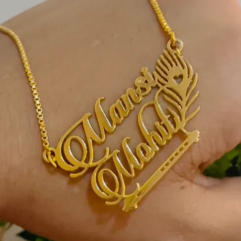 Lyba Morpankh Couple Name Necklace
