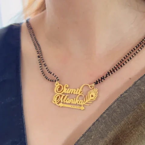 Lyba Morpankh Couple Name Necklace
