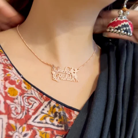 Lyba Charming Couple Name Necklace