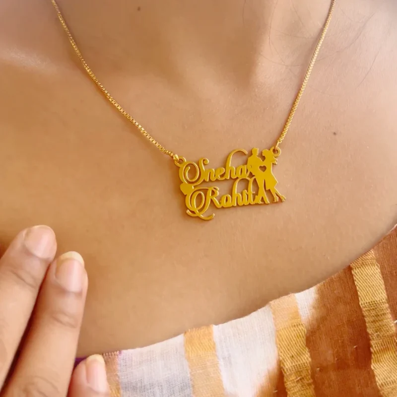 Lyba Charming Couple Name Necklace